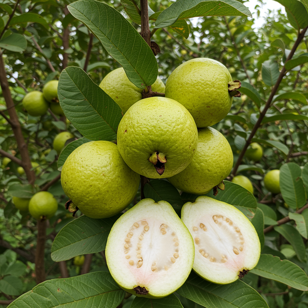 Allahabad Safeda Guava Seeds – Sweet Juicy Tropical Fruit