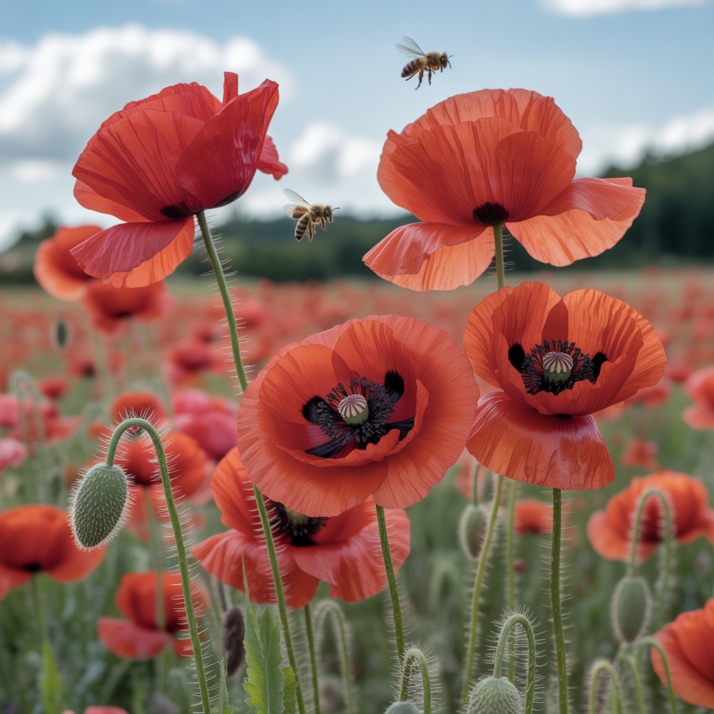 Premium Red Flanders Poppy Flower Seeds – Vibrant Blooms for Stunning Floral Displays