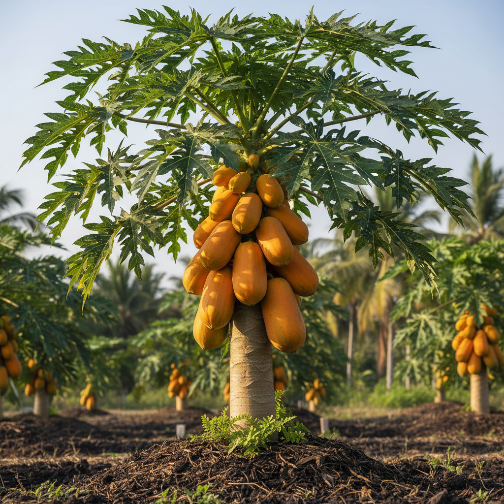Red Lady 786 Papaya Seeds – High Yield Sweet Tropical Fruit Seeds