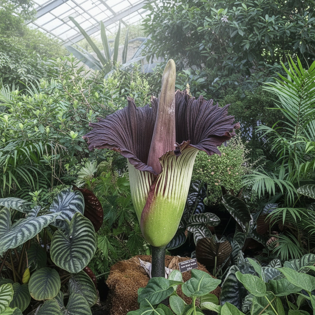 Exotic Purple Corpse Titan Arum Flower Seeds (35 PCS)