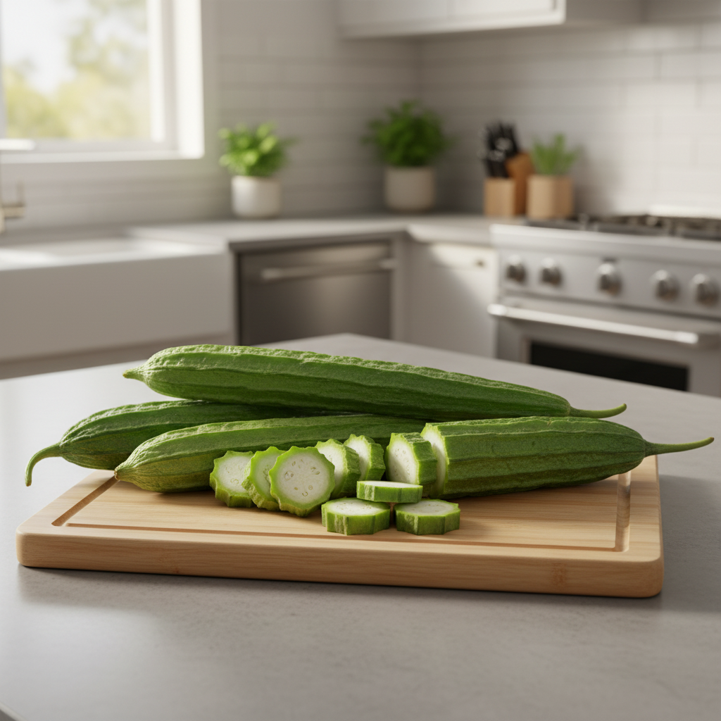 Luffa Acutangula Seeds (Ridge Gourd) – Premium Vegetable Seeds for Home Gardening