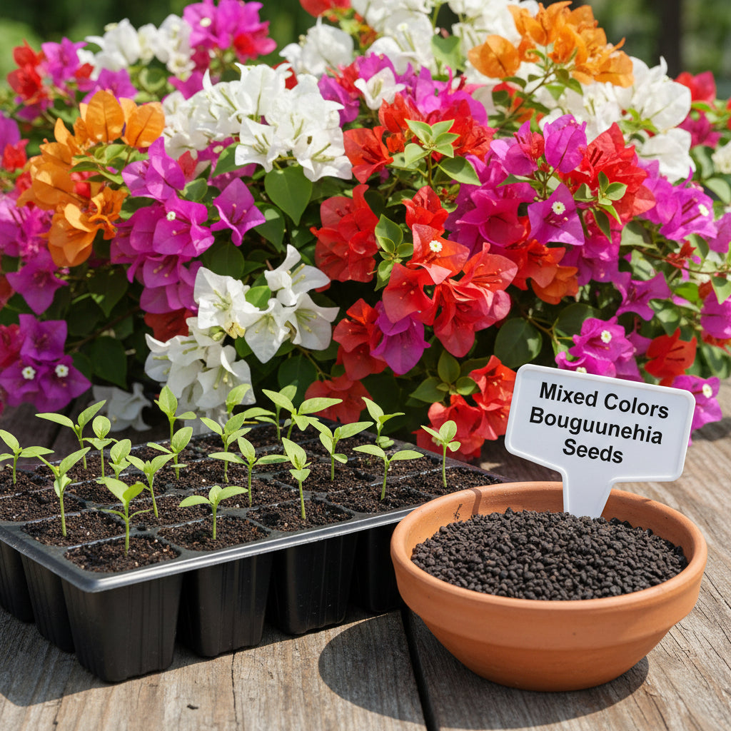 Mixed Colors Bougainvillea Flower Seeds – Vibrant Climbing Blooms