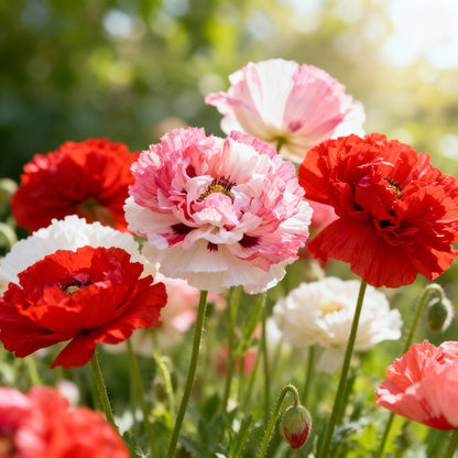 Shirley Mixed Poppy Double Mixture Flower Seeds – Stunning Garden Blooms
