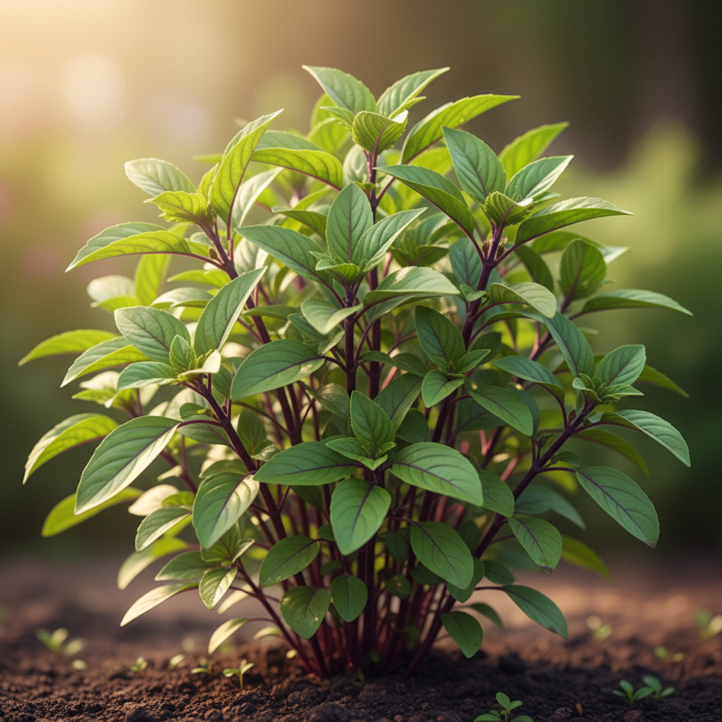 Thai Basil Seeds – Aromatic Heirloom Culinary Herb for Home Gardens