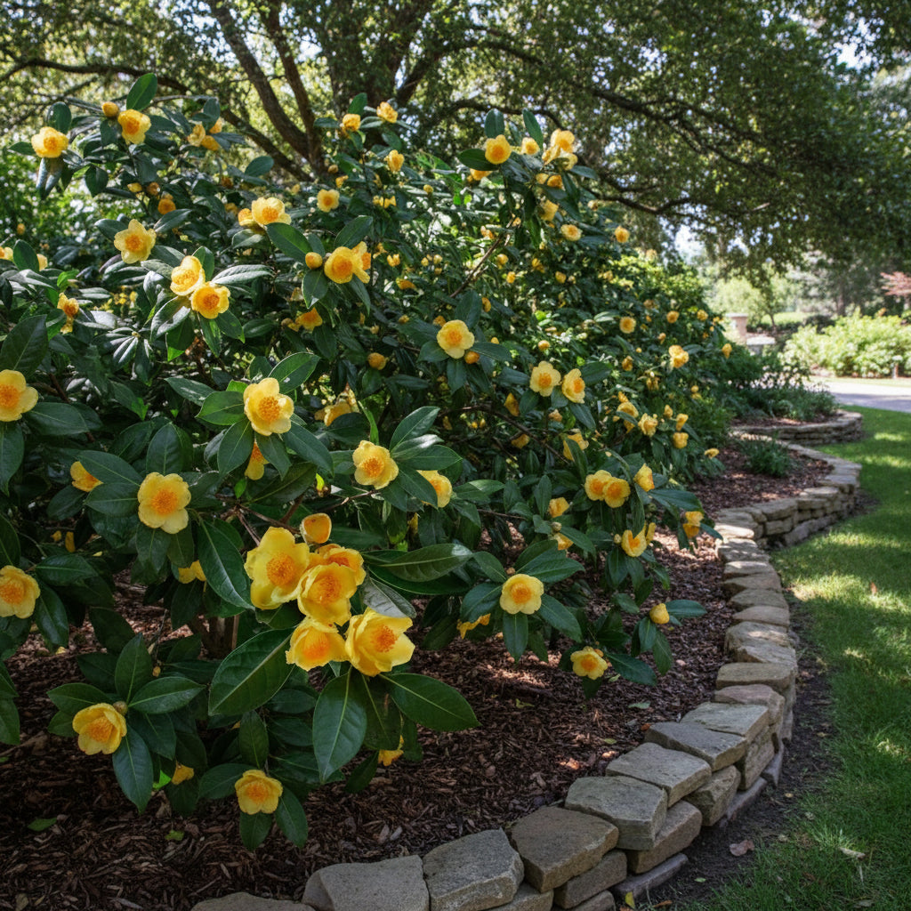 Golden Camellia Seeds — Yellow Camellia Flower Seeds (Camellia japonica)