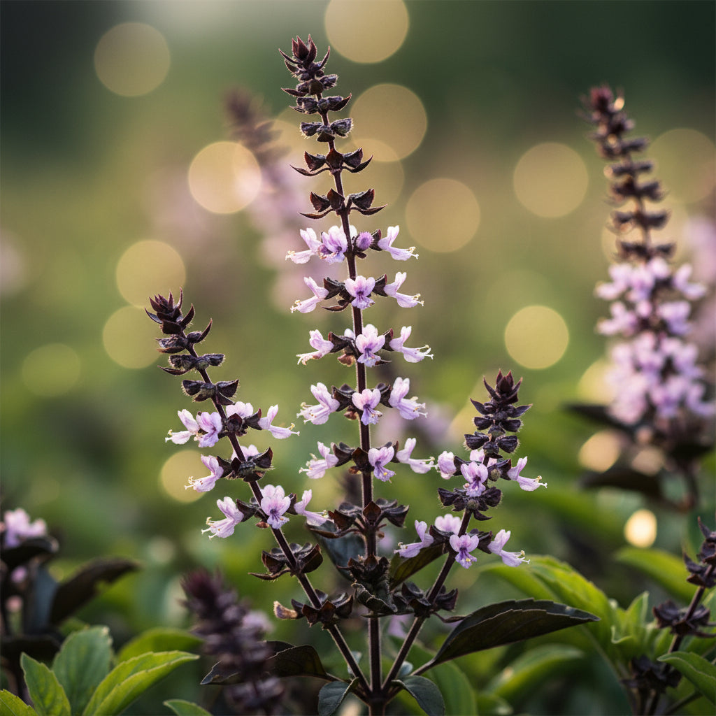 Thai Basil Seeds – Aromatic Heirloom Culinary Herb for Home Gardens