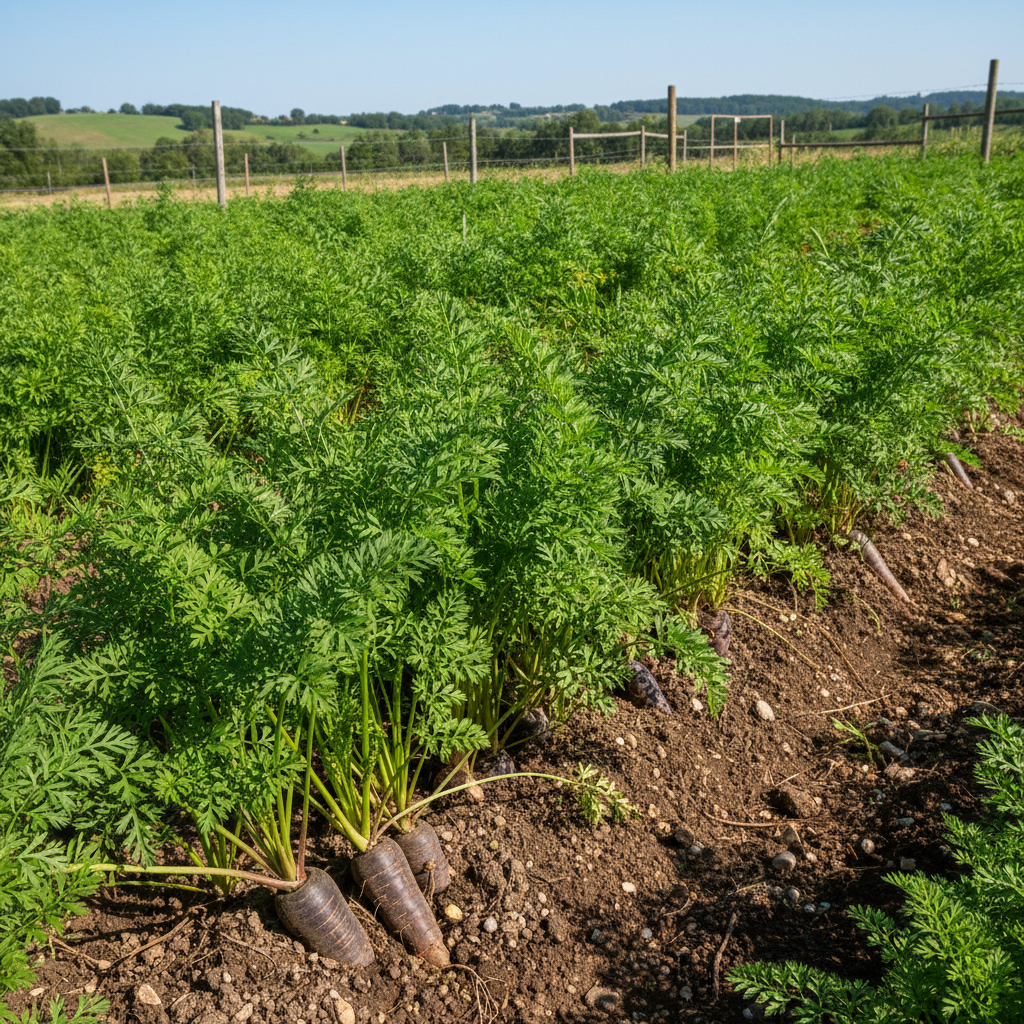 Black Nebula Carrot Seeds – Rare Heirloom Deep Purple Nutrient-Rich Roots