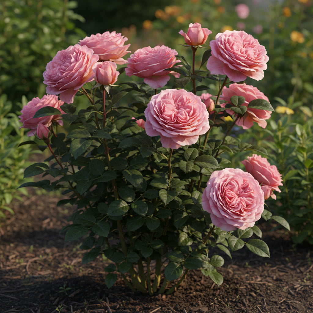 Pink Damascus Rose Flower Seeds – Classic Garden Pink Rose (100 pcs)