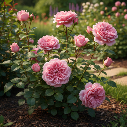 Pink Damascus Rose Flower Seeds – Classic Garden Pink Rose (100 pcs)