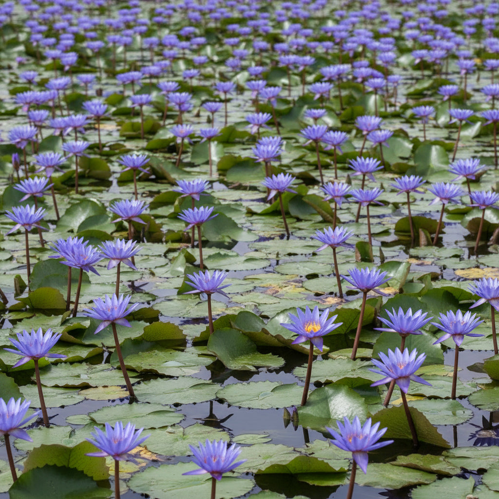 Blue Lotus Seeds – Premium Aquatic Water Garden Seeds (Nymphaea caerulea)