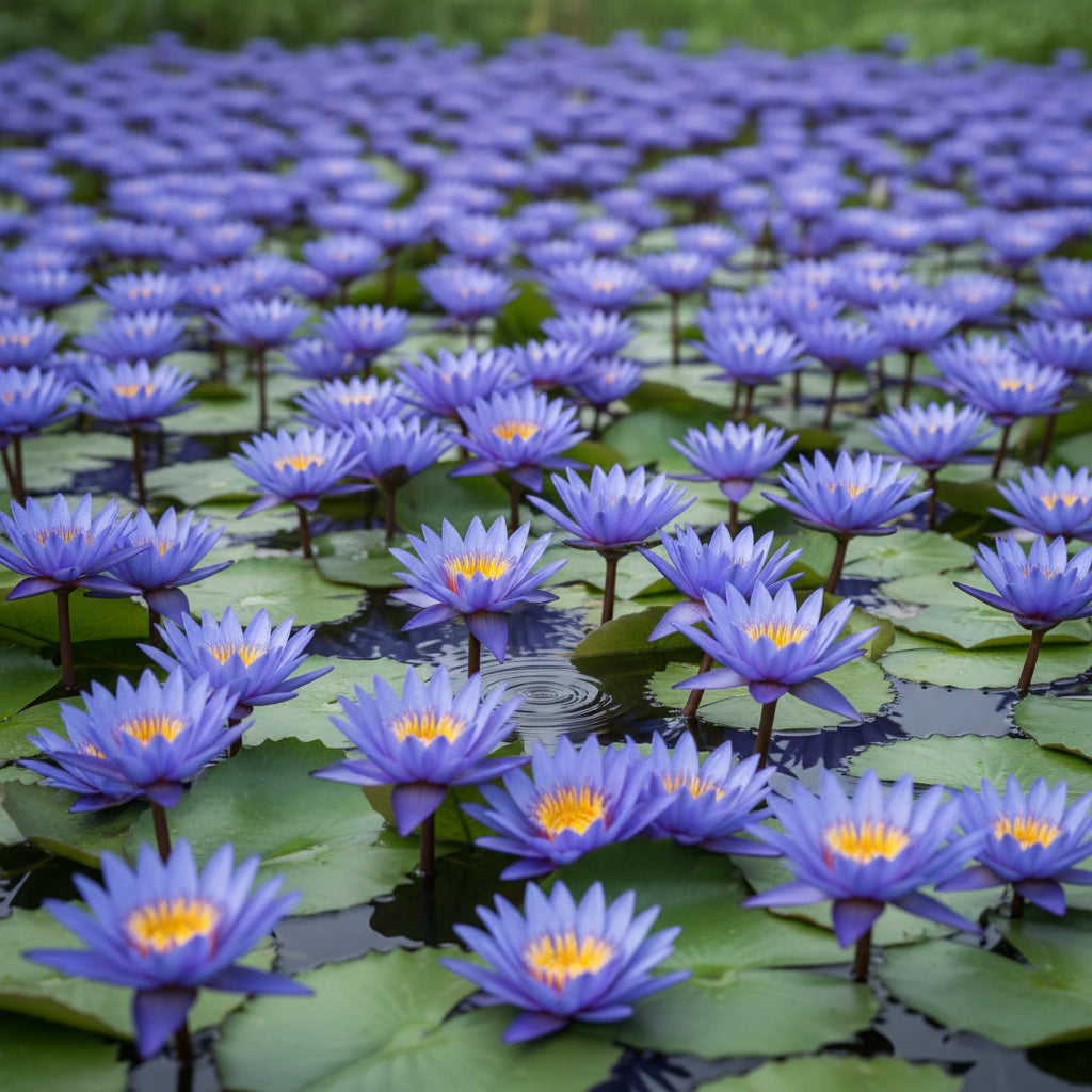 Blue Lotus Seeds – Premium Aquatic Water Garden Seeds (Nymphaea caerulea)