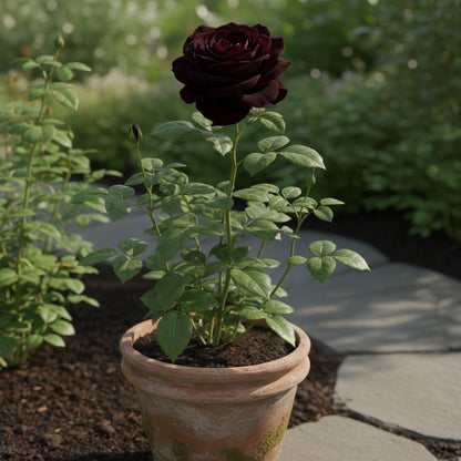 Premium Black Rose Flower Seeds – Elegant Dark Roses for Garden & Pots