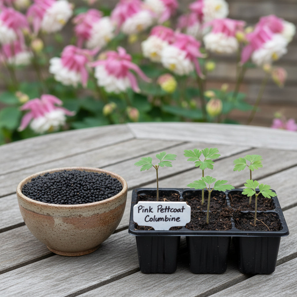 Pink Petticoat Columbine Seeds – Hardy Perennial Flower