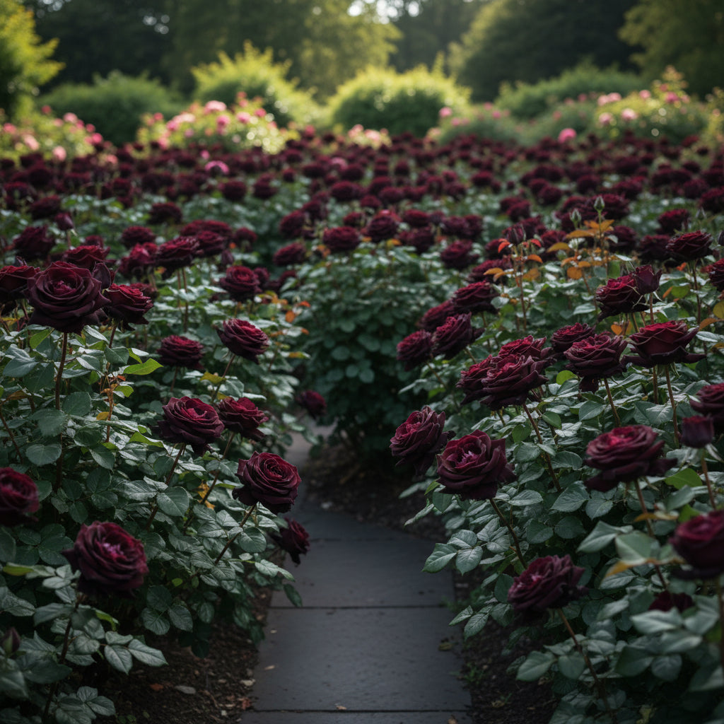 Premium Black Rose Flower Seeds – Elegant Dark Roses for Garden & Pots