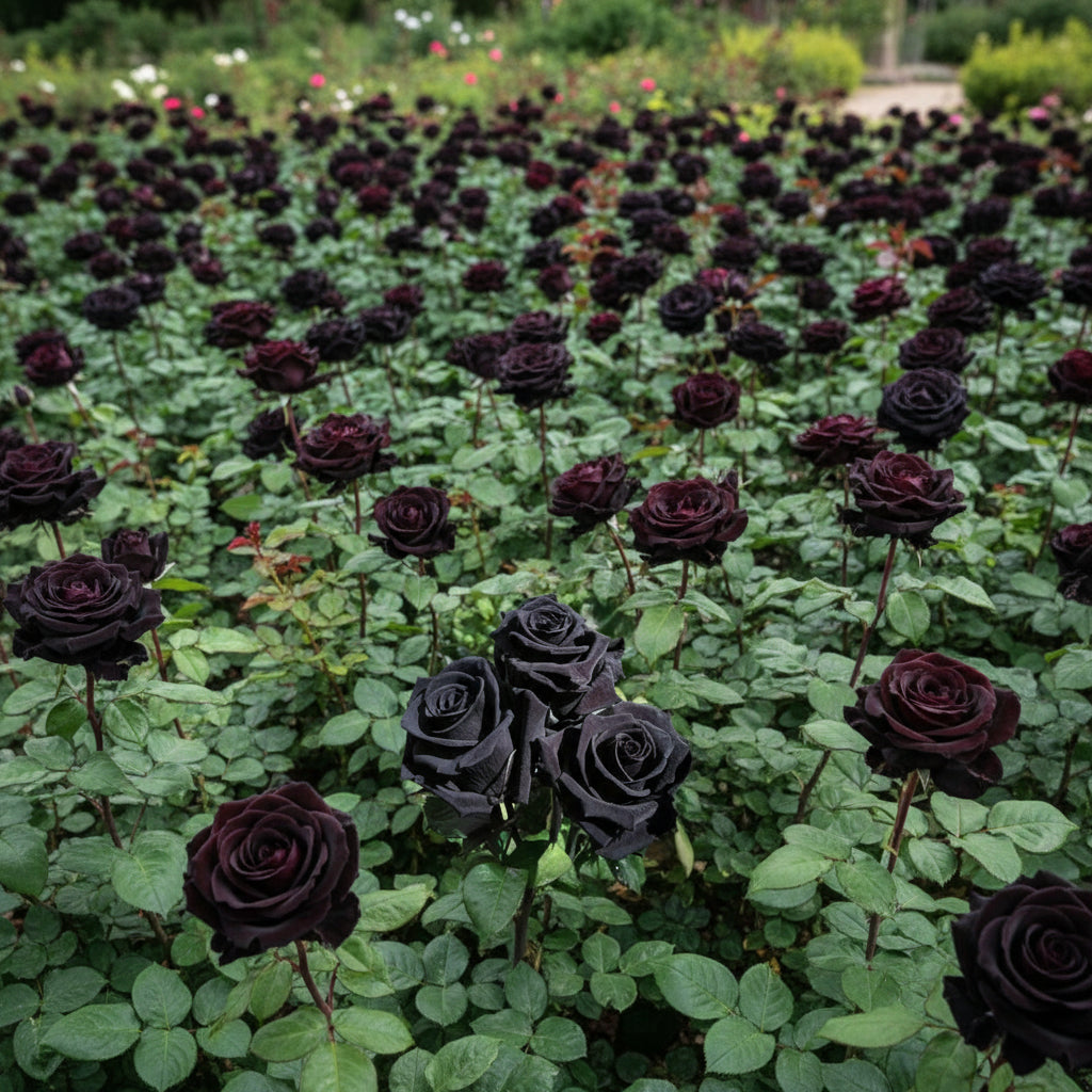 Premium Black Rose Flower Seeds – Elegant Dark Roses for Garden & Pots