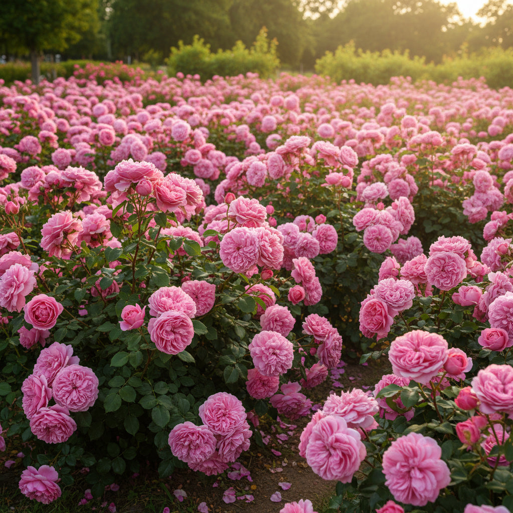 Pink Damascus Rose Flower Seeds – Classic Garden Pink Rose (100 pcs)