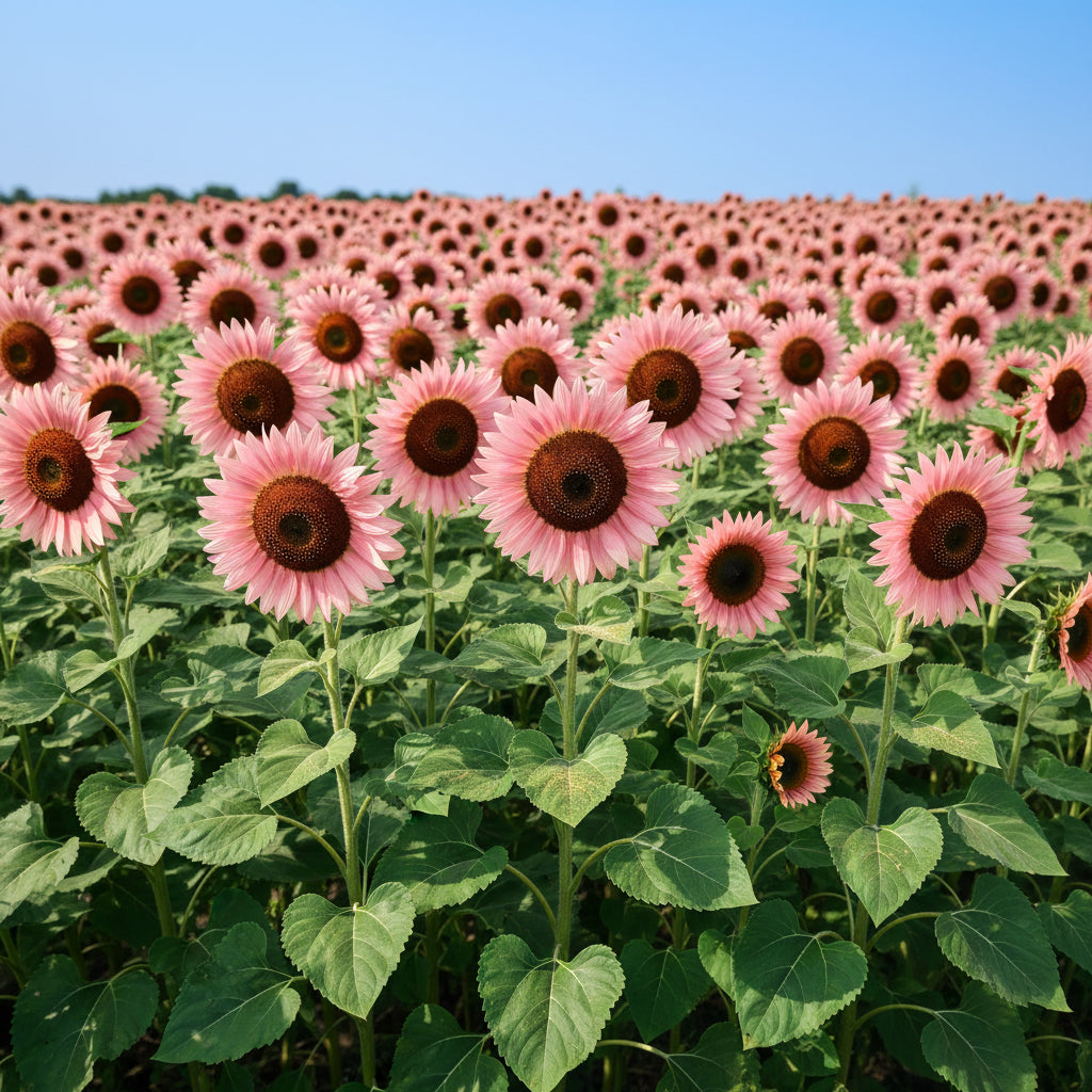 Pink Sunflower Seeds – Ornamental / Garden Sunflower (Helianthus annuus)