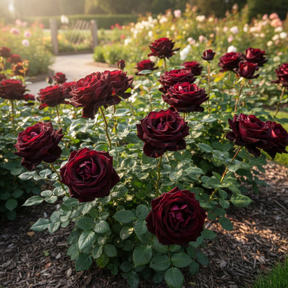 Black Rose with Red Edge Flower Seeds – Exotic Perennial Blooms