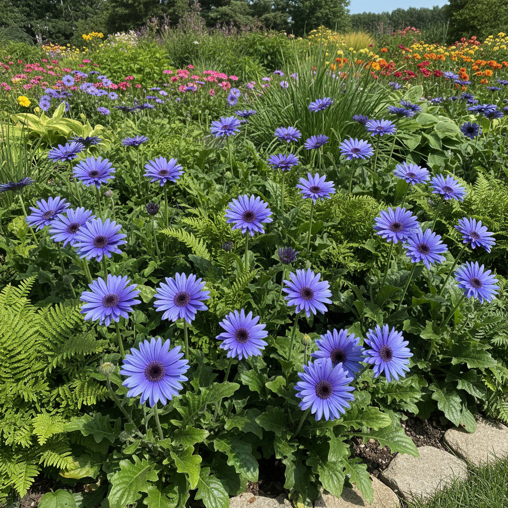 Blue Gerbera Daisy Flower Seeds – Vibrant Perennial Blooms