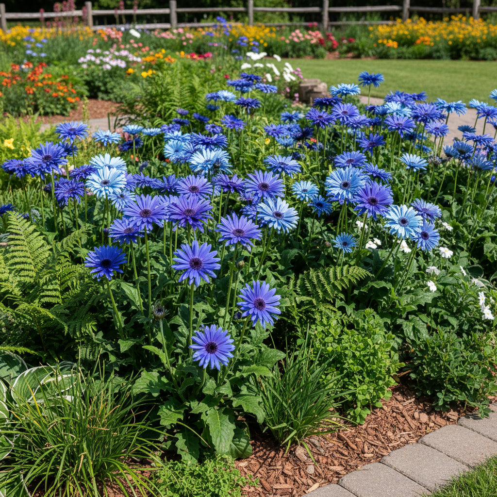 Blue Gerbera Daisy Flower Seeds – Vibrant Perennial Blooms