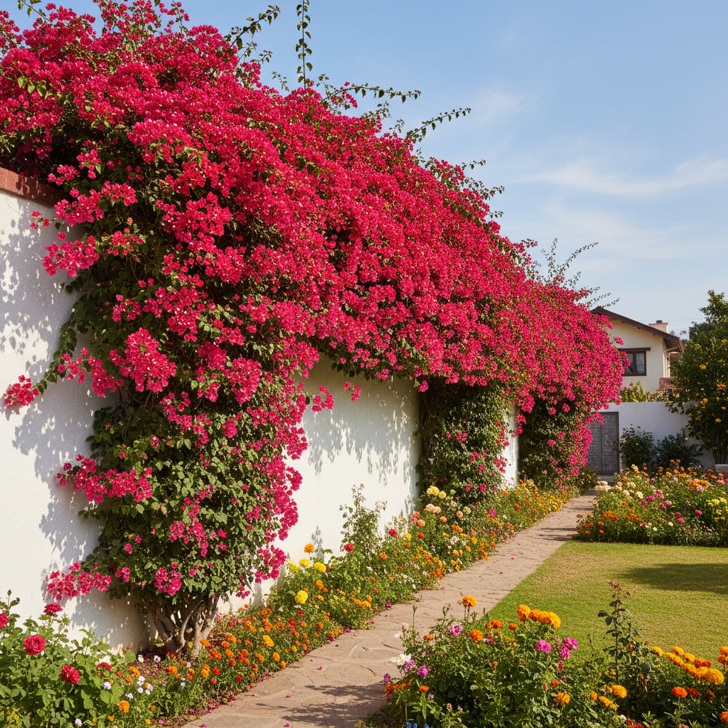 Red Bougainvillea Flower Seeds – Vibrant Climbing Ornamental Blooms