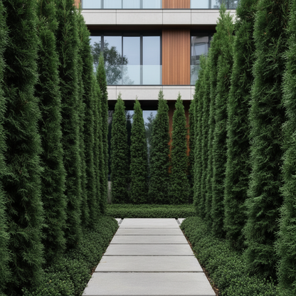 Slim Upright Evergreen Seeds – Columnar Shrub for Narrow Spaces