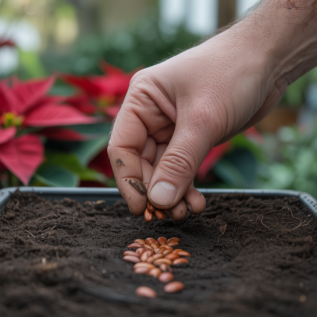 Poinsettia Christmas Star Perennial Shrub Seeds – Drought Tolerant for Landscapes & Containers