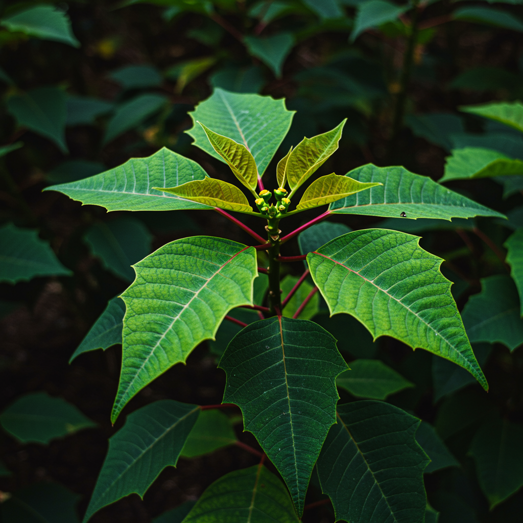Poinsettia Christmas Star Perennial Shrub Seeds – Drought Tolerant for Landscapes & Containers