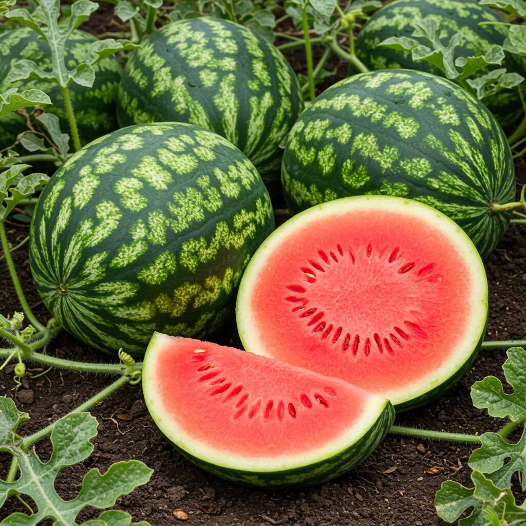 Premium Seedless Watermelon Seeds – Juicy Sweet Fruit Seeds for Home Gardening
