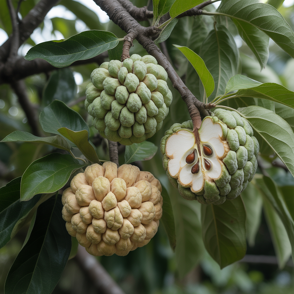 Custard Apple Seeds – Sugar Apple Sweet Tropical Fruit Tree Seeds
