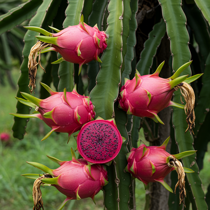 Dragon Fruit Red Seeds – Exotic Tropical Fruit Seeds for Home Gardening