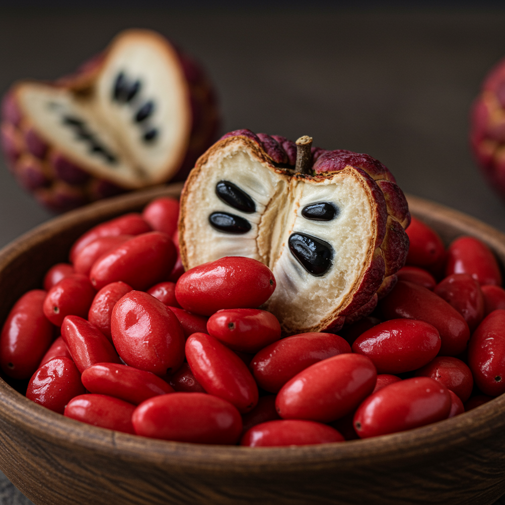 Premium Red Custard Apple Seeds – Exotic Sweet Tropical Fruit Seeds