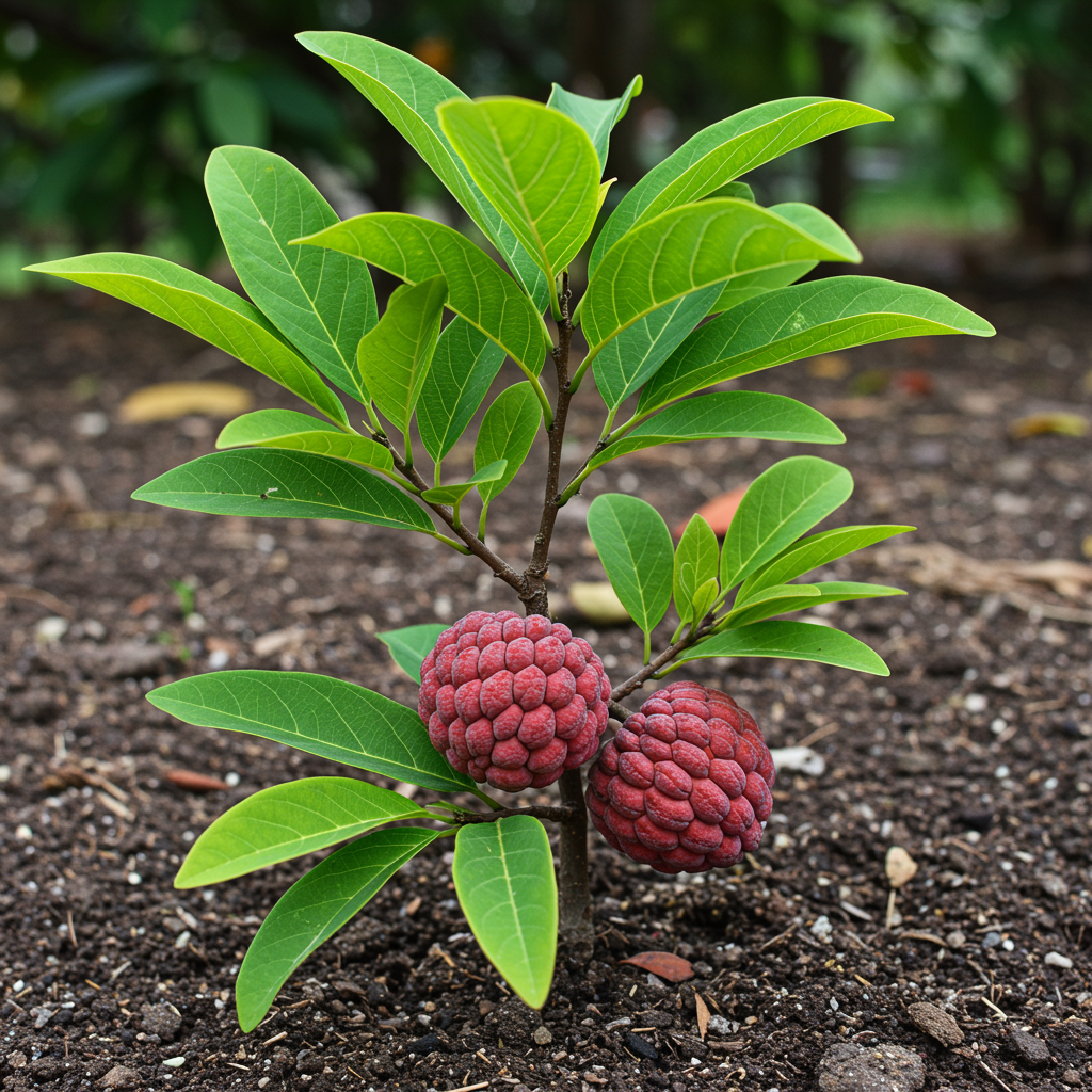 Premium Red Custard Apple Seeds – Exotic Sweet Tropical Fruit Seeds