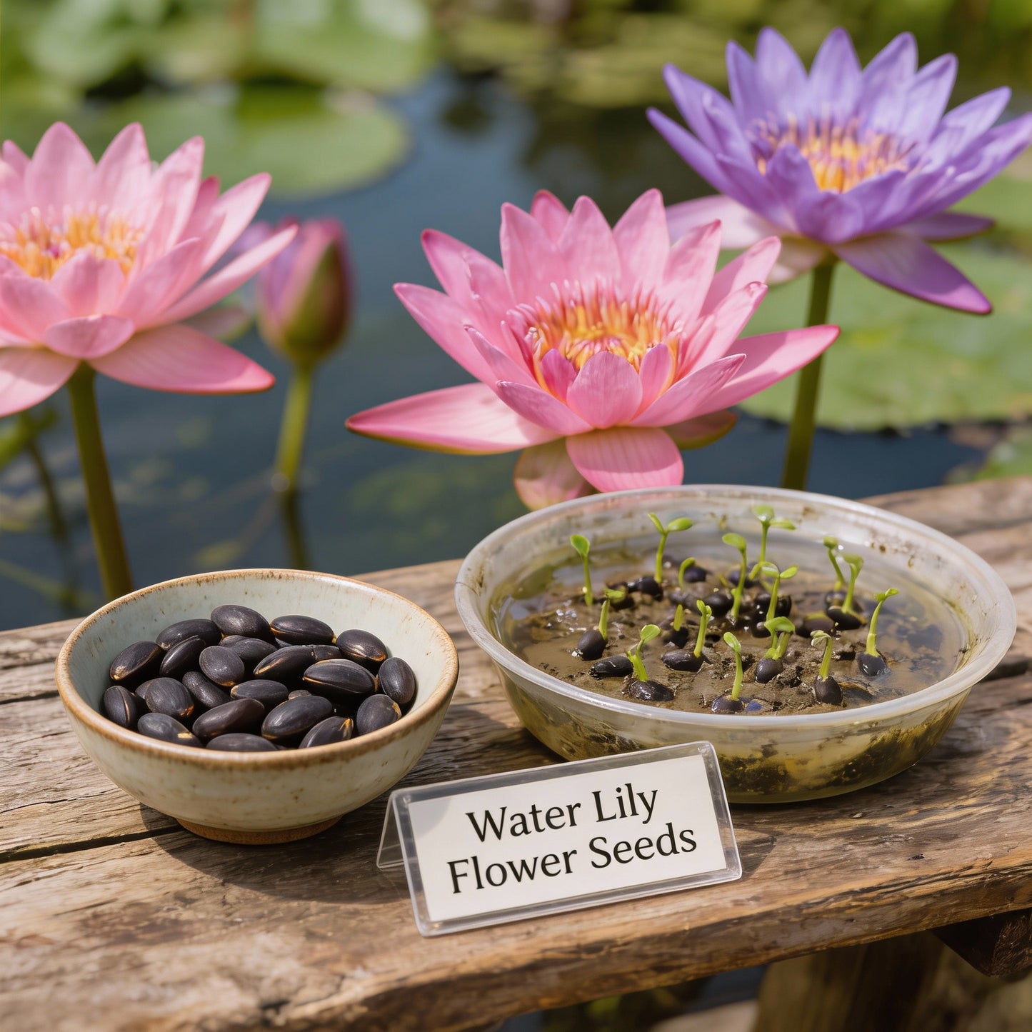 Water Lily Flower Seeds – Mixed Color Pond Flowers
