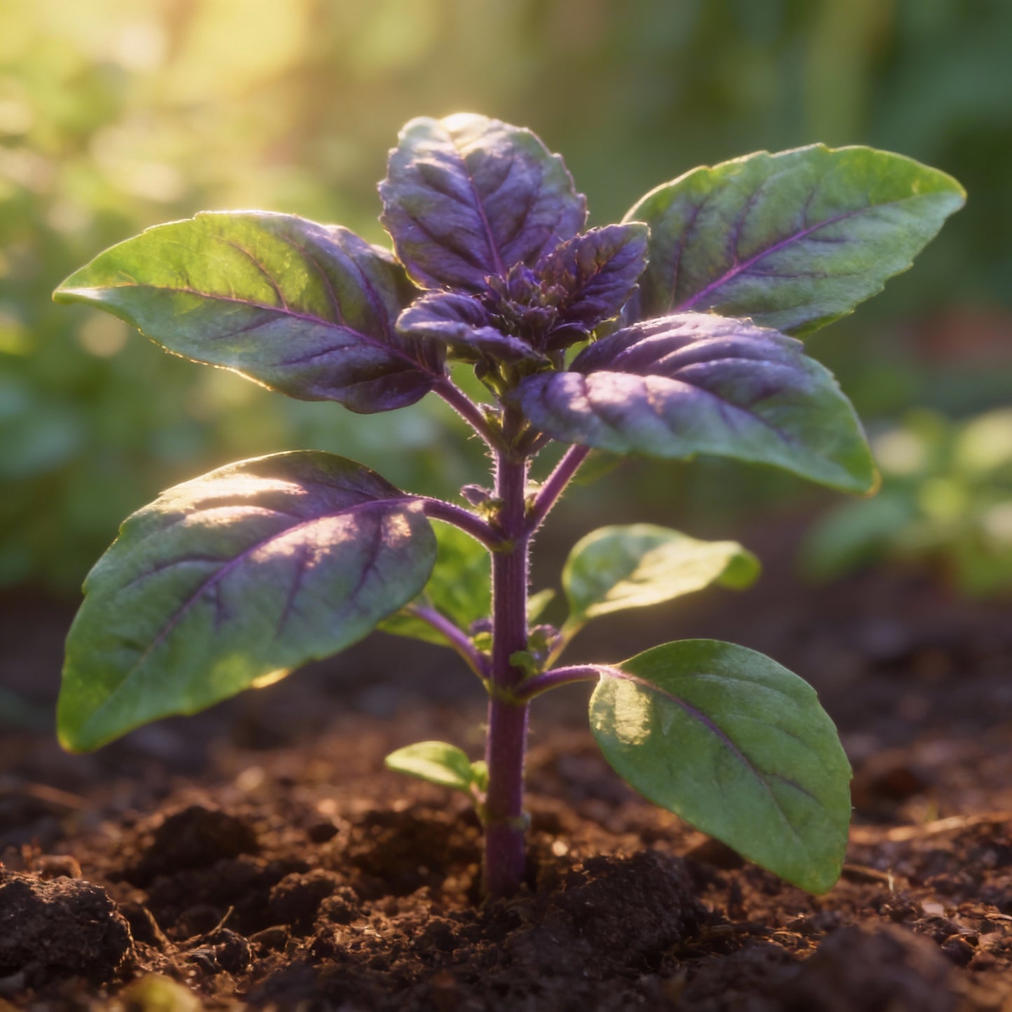 African Blue Basil Seeds – Aromatic, Pollinator-Friendly Culinary Herb