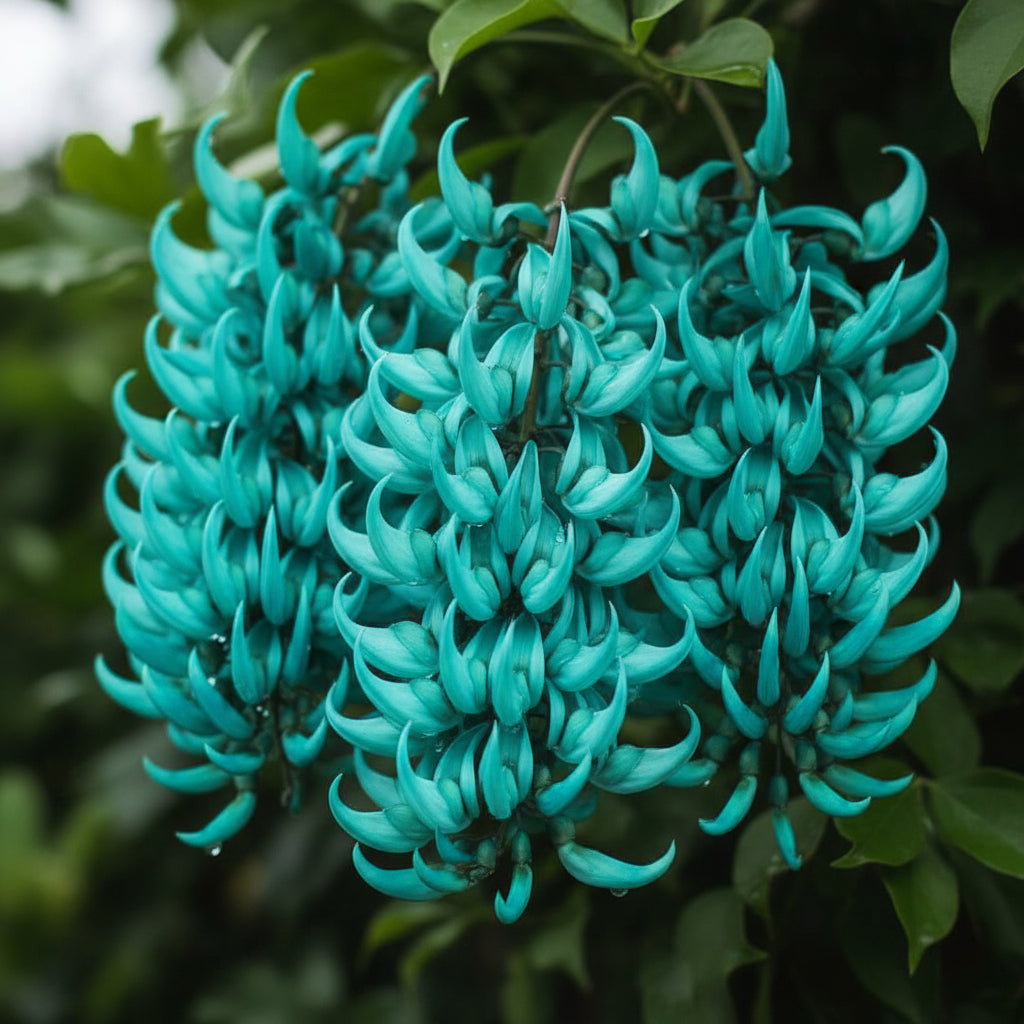 Jade Vine Flower Seeds – Rare Aqua Blue Exotic Climber