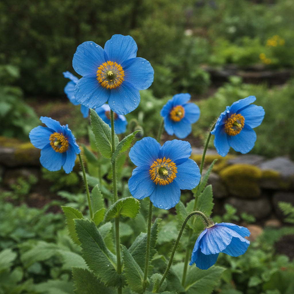 Meconopsis Grandis Flower Seeds — Stunning Blue Himalayan Poppy Seeds for Garden Perennial Blooms