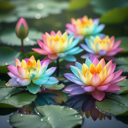 Rainbow Bowl Lotus Aquatic Flower Seeds
