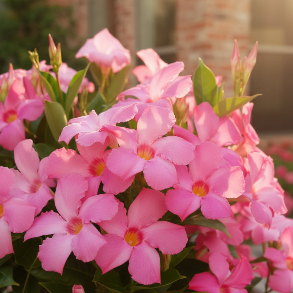 Pink Mandevilla Vine Flower Seeds for Planting