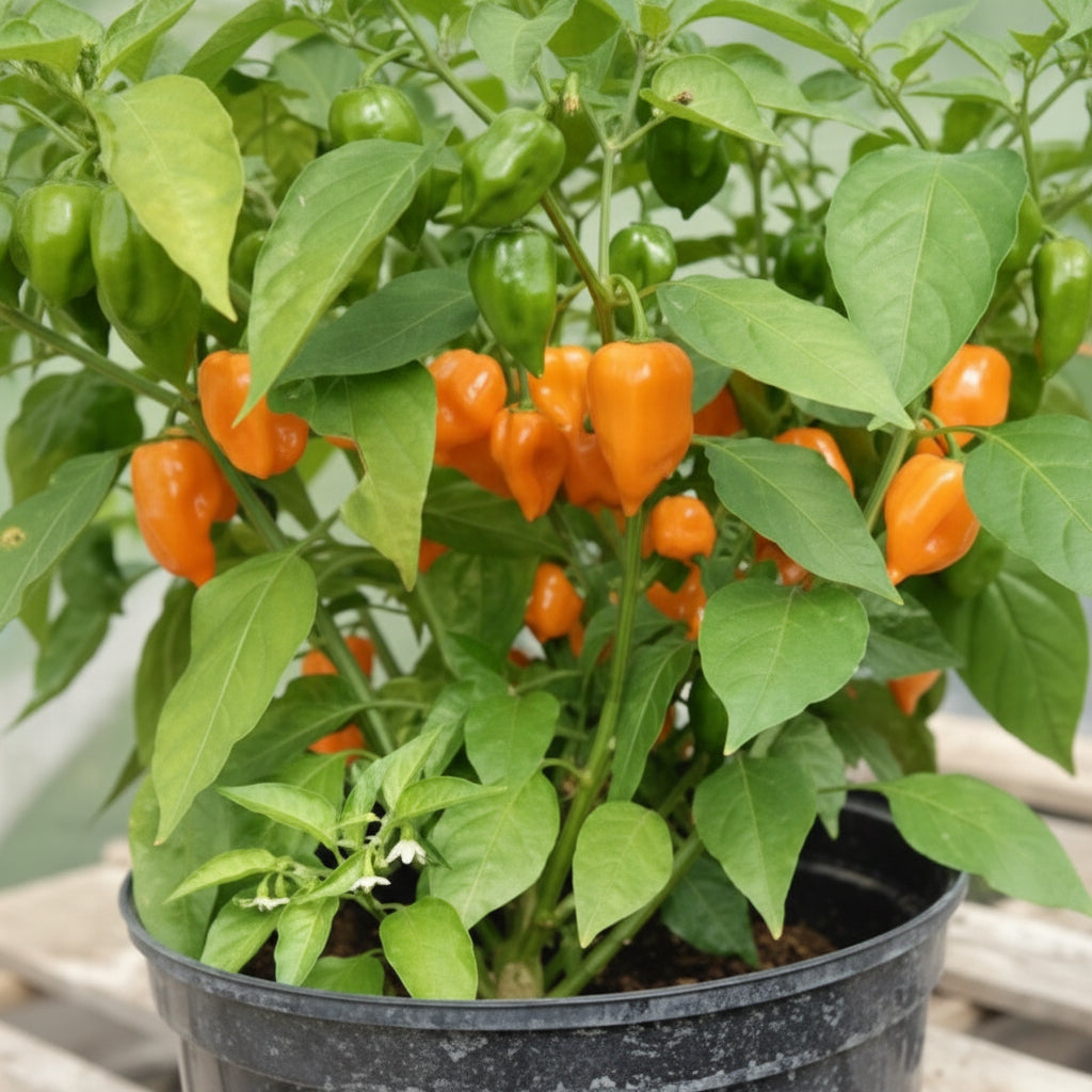 Pepper Habanero Orange Seeds – Extremely Hot Chili Seeds for Home Gardening