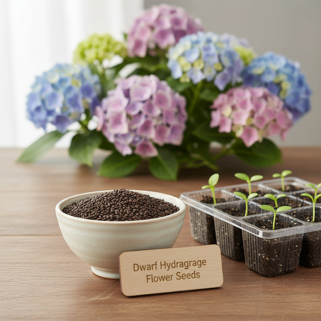 All Season Dwarf Hydrangea Flower Seeds – Hybrid Variety