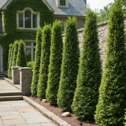 Slim Upright Evergreen Seeds – Columnar Shrub for Narrow Spaces