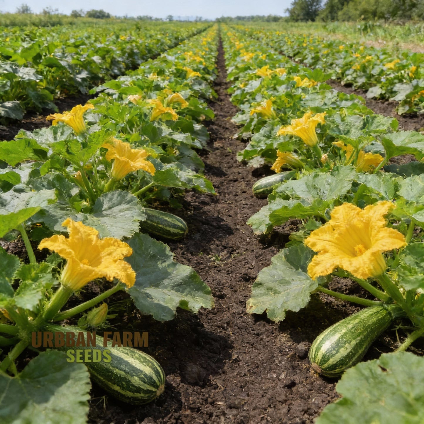 Courgette Piccolo Seeds – Compact High-Yield Zucchini Vegetable Seeds for Home Gardens