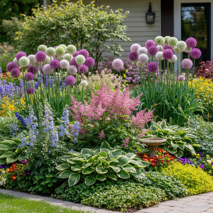 Mix Giant Allium Giganteum Flower Seeds – Stunning Perennial Blooms