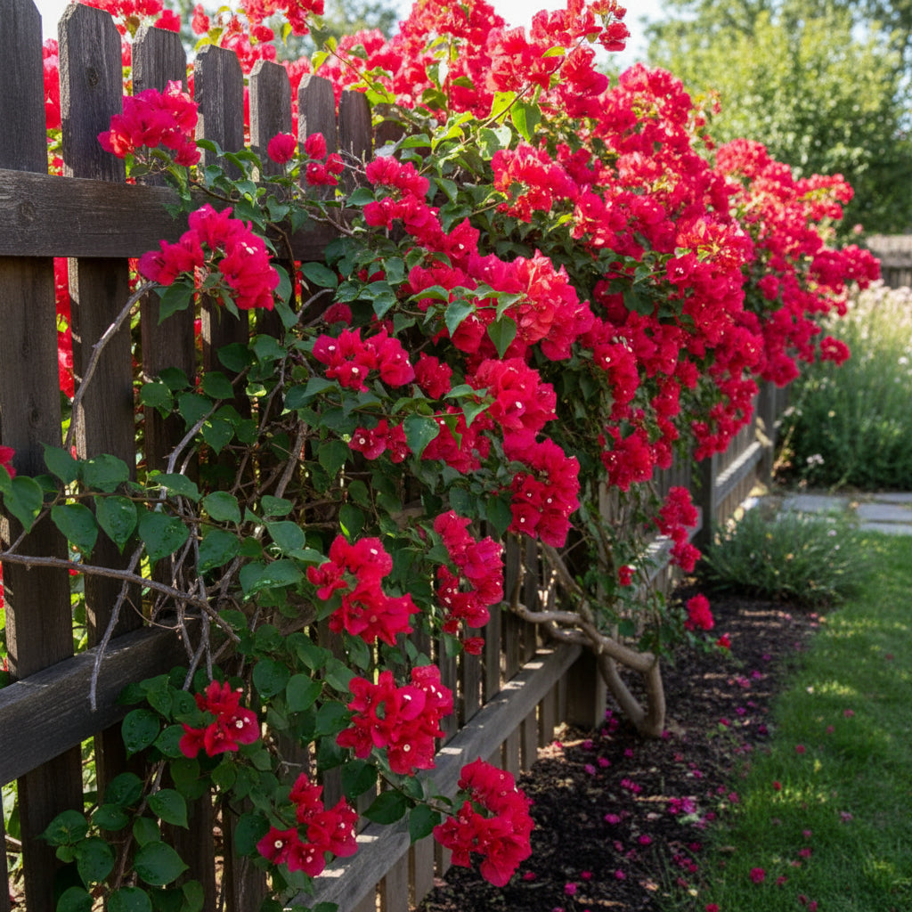 Red Bougainvillea Flower Seeds – Vibrant Climbing Ornamental Blooms