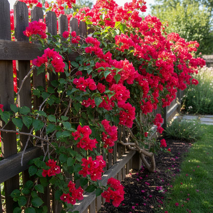 Red Bougainvillea Flower Seeds – Vibrant Climbing Ornamental Blooms