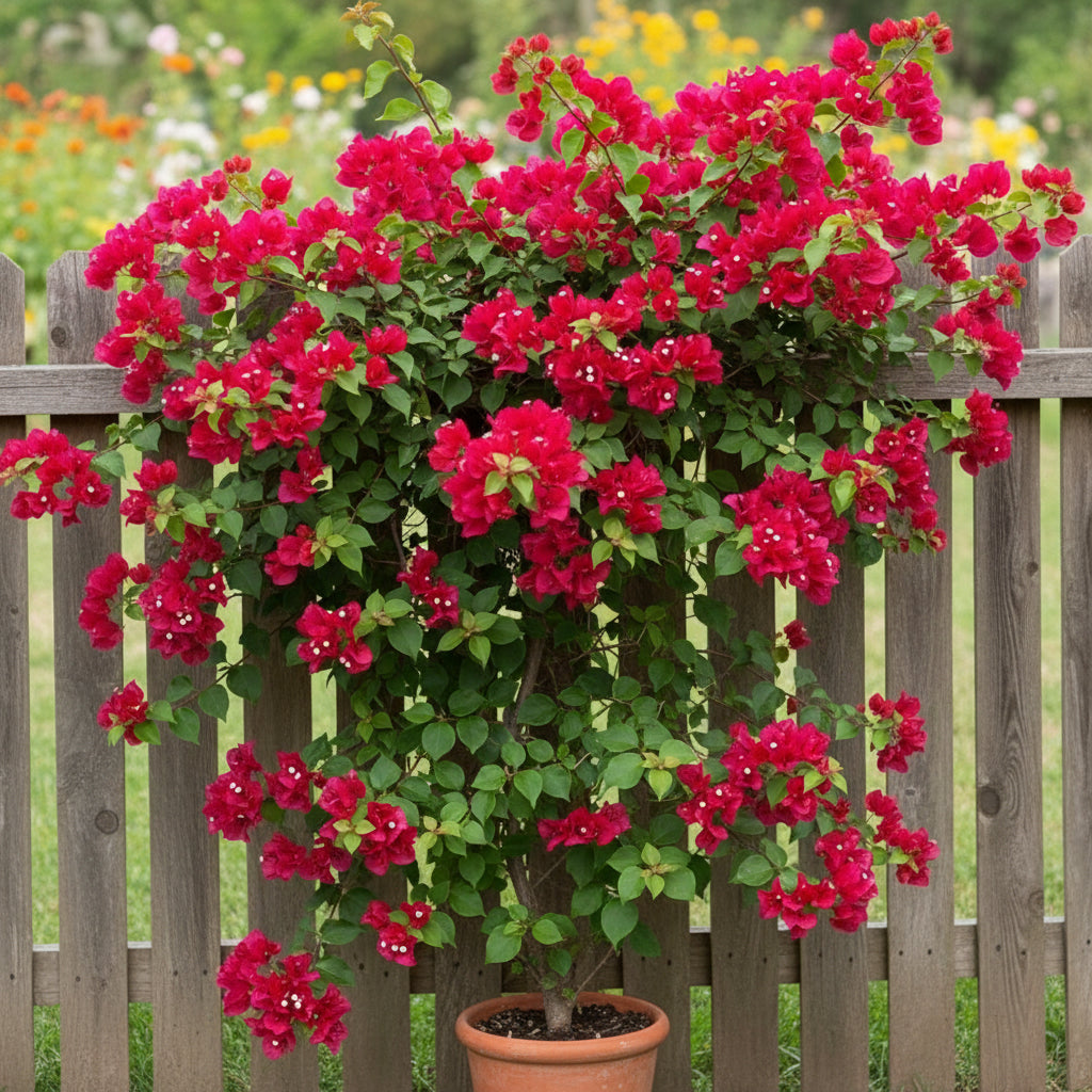 Red Bougainvillea Flower Seeds – Vibrant Climbing Ornamental Blooms
