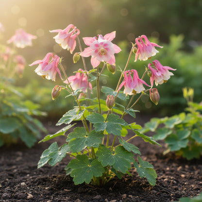 Pink Petticoat Columbine Seeds – Hardy Perennial Flower