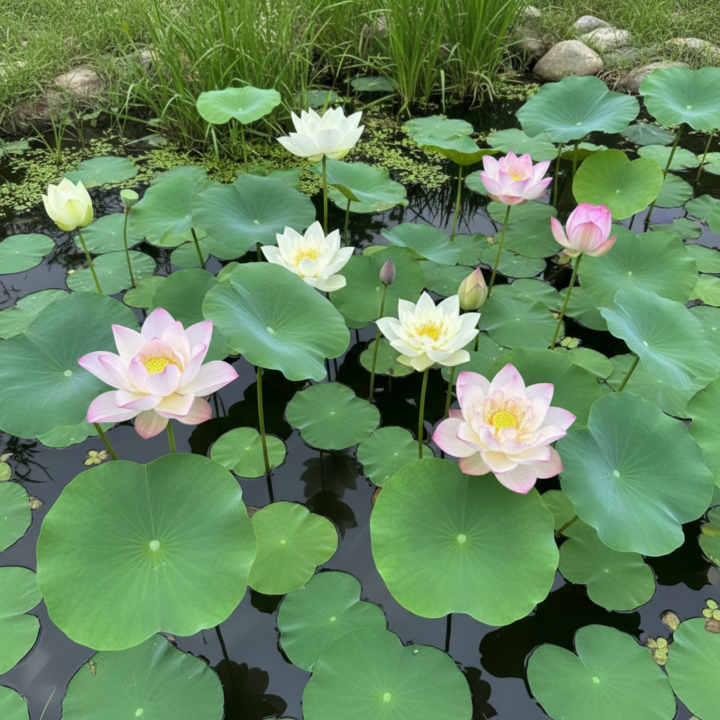 Lotus Mix Flower Seeds – All Mixed Colors Sacred Aquatic Blooms