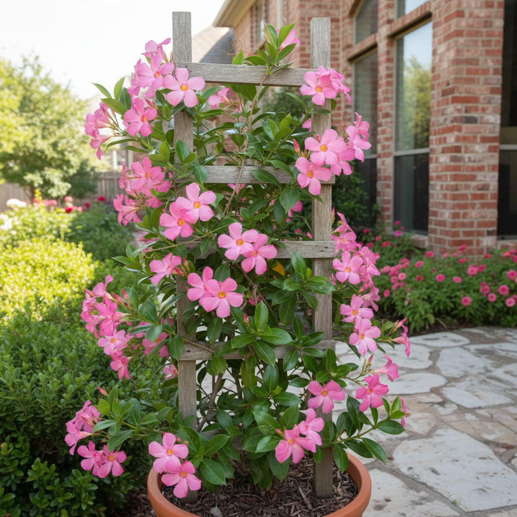 Pink Mandevilla Vine Flower Seeds for Planting